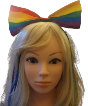 Rainbow Pride Bow Headband