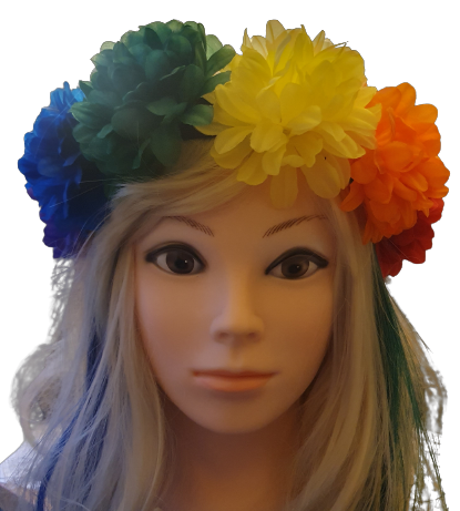 Rainbow Pride Flower Crown - Image 2