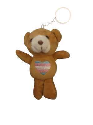 Transgender Teddy Bear Keyring