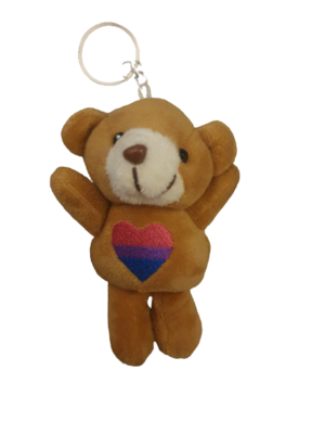 Bisexual Teddy Bear Keyring