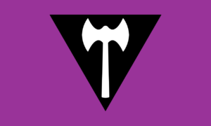 Labrys Lesbian Flag (5'x3')