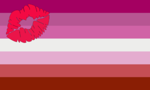 Lipstick Lesbian Flag (5'x3')