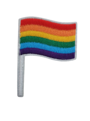 Rainbow Pride Waving Flag Patch