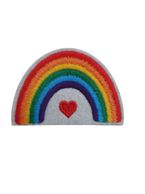 Rainbow Pride Over the Heart Patch