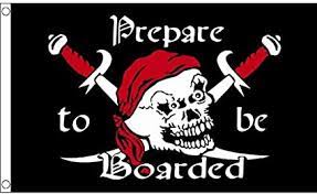 Pirate Prepare to be Boarded Flag (5'x3')