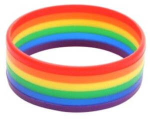 Rainbow Pride Wristband - 1 inch wide