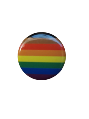 Philidelphia/Eight Colour Rainbow Pin Badge 2.5cms