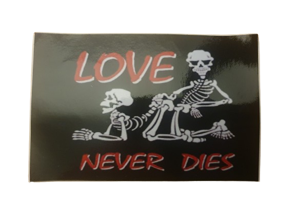 Love Never Dies Vinyl Sticker