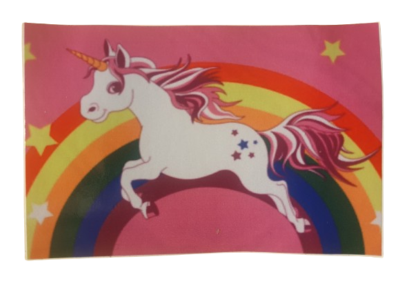 Pink Rainbow Unicorn Vinyl Sticker