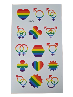 Rainbow Pride Tattoo's (x15) Style 7