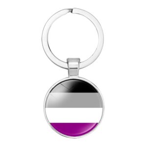 Asexual Stainless Steel Keyring
