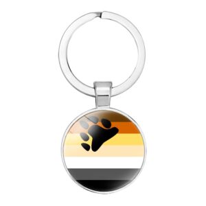 Bear Pride Stainless Steal Keyring