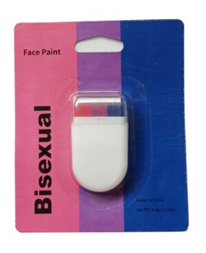 Bisexual Face Paint Fan Brush