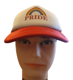 Rainbow Pride Printed Red Baseball Cap