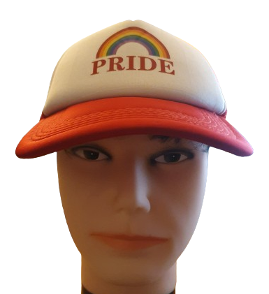 Rainbow Pride Printed Red Baseball Cap