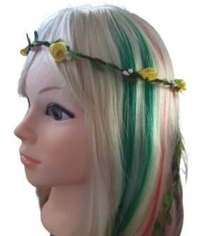 Yellow Flower Head Garland