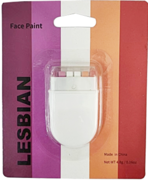 Lesbian Face Paint Fan Brush